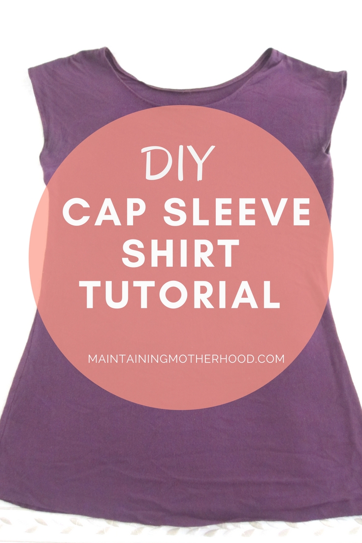 Looking to make your own DIY Cap Sleeve Shirt? It's perfect to wear under a convertible dress, or just for your everyday style. Find the tutorial here!