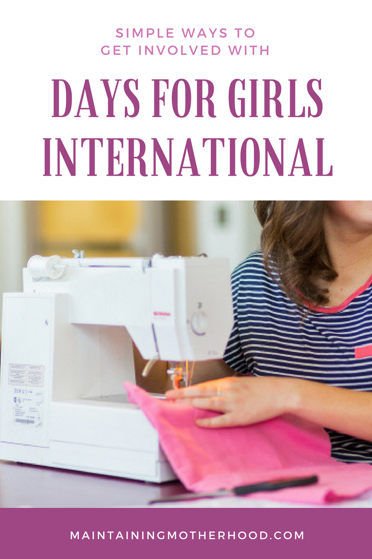 Did you know that there are girls who can't gain an education simply because of their menstrual period? Learn how to help by volunteering from home with Days for Girls.