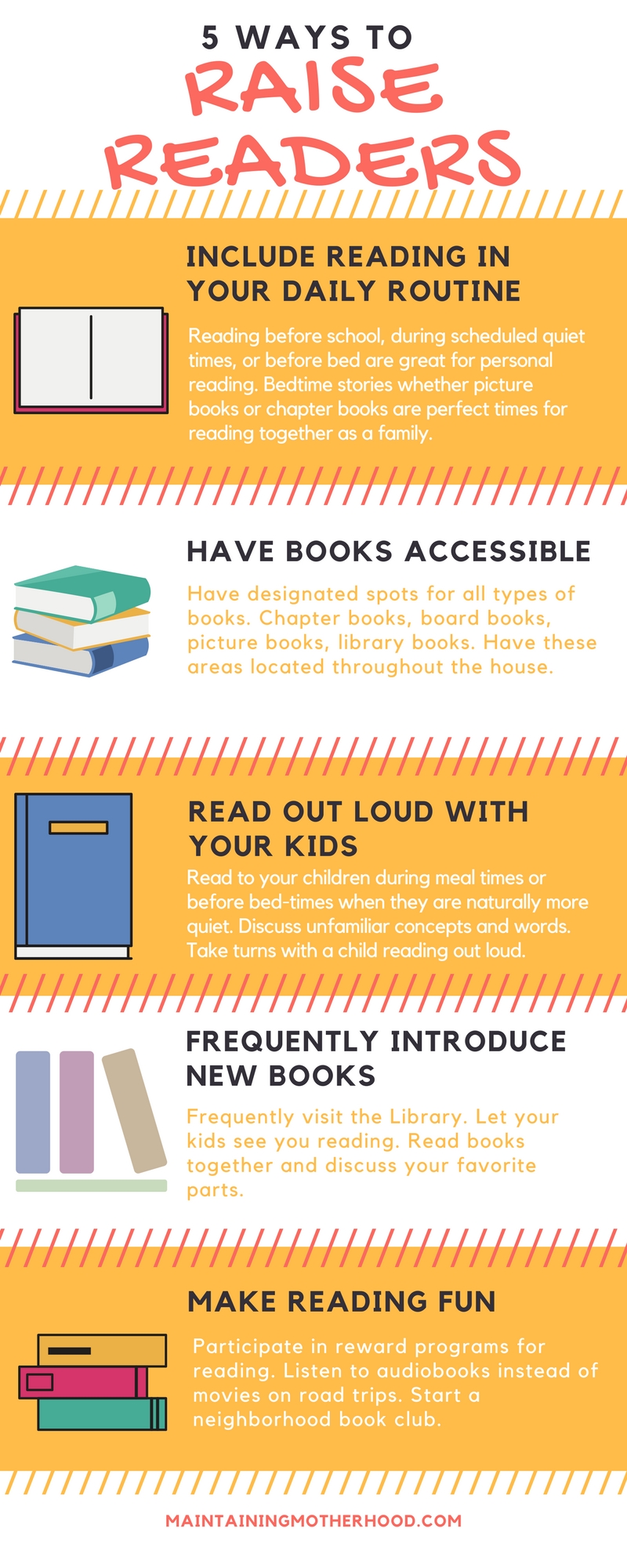 Looking to raise readers? We have included a love of reading as part of our family culture. Here are 5 ways you can create a love of reading in your home.
