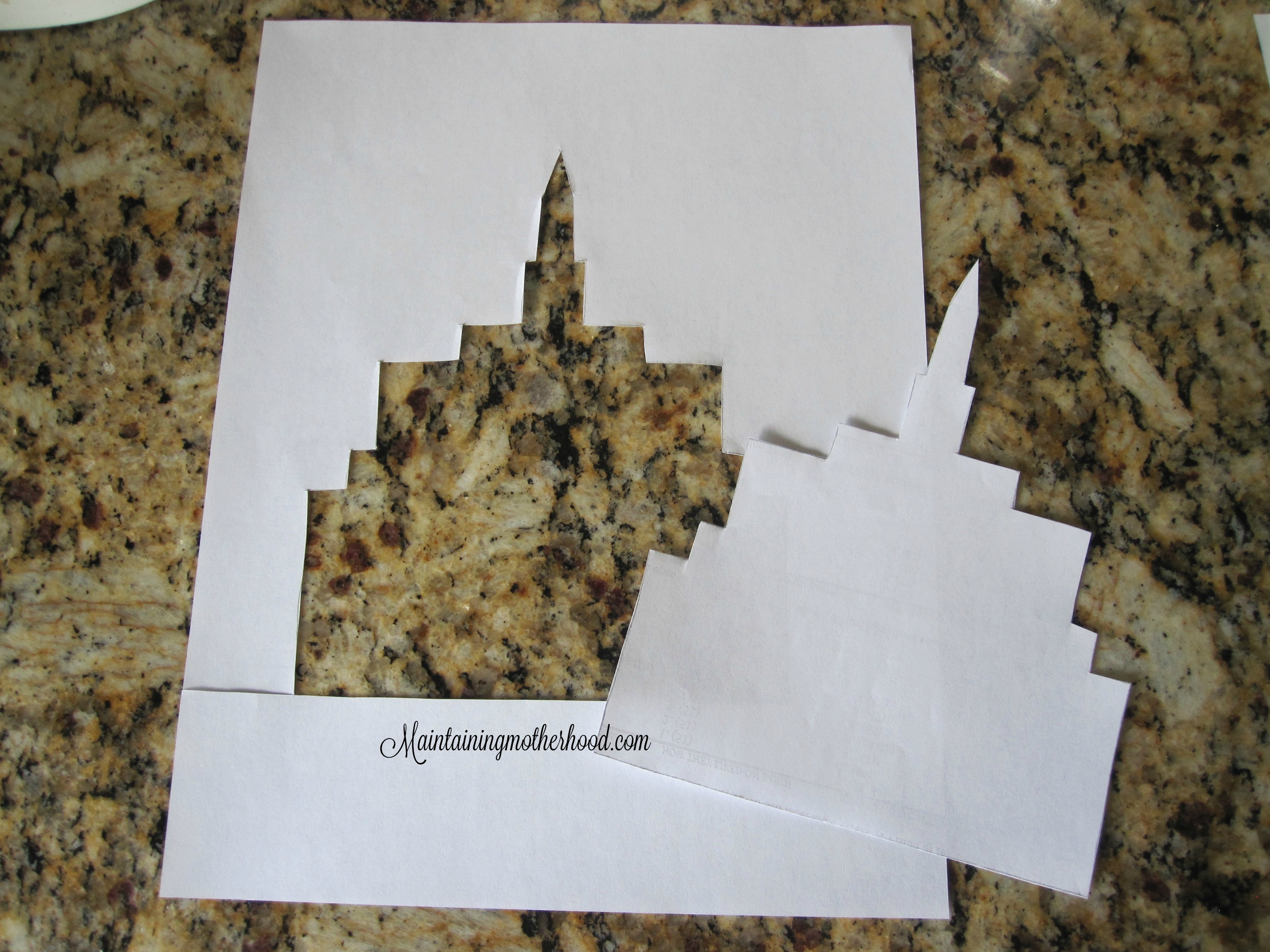 Payson Temple Watercolor Temple Silhouette DIY