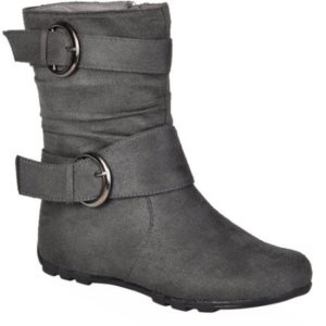 black buckle boot