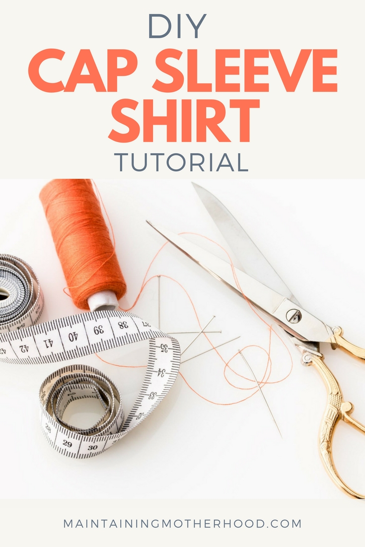 Looking to make your own DIY Cap Sleeve Shirt? It's perfect to wear under a convertible dress, or just for your everyday style. Find the tutorial here!