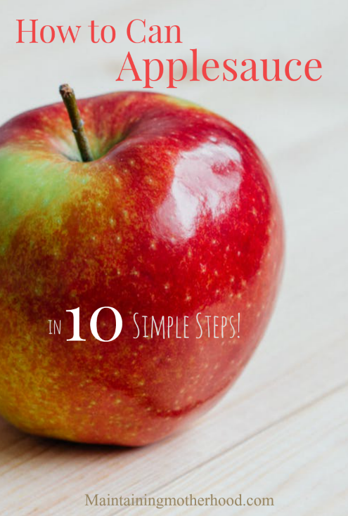 We go a little bit crazy preserving the deliciousness of fresh apples. Here are 10 simple steps to walk you through how to can applesauce.