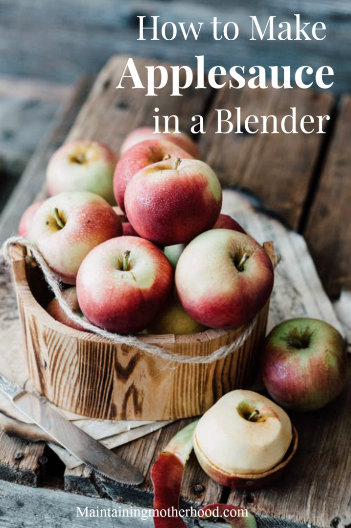 Want a fast and easy way to make applesauce? Learn how to make applesauce in a blender today with a just a few simple steps!