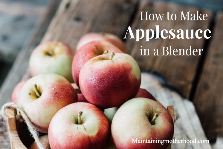 Want a fast and easy way to make applesauce? Learn how to make applesauce in a blender today with a just a few simple steps!