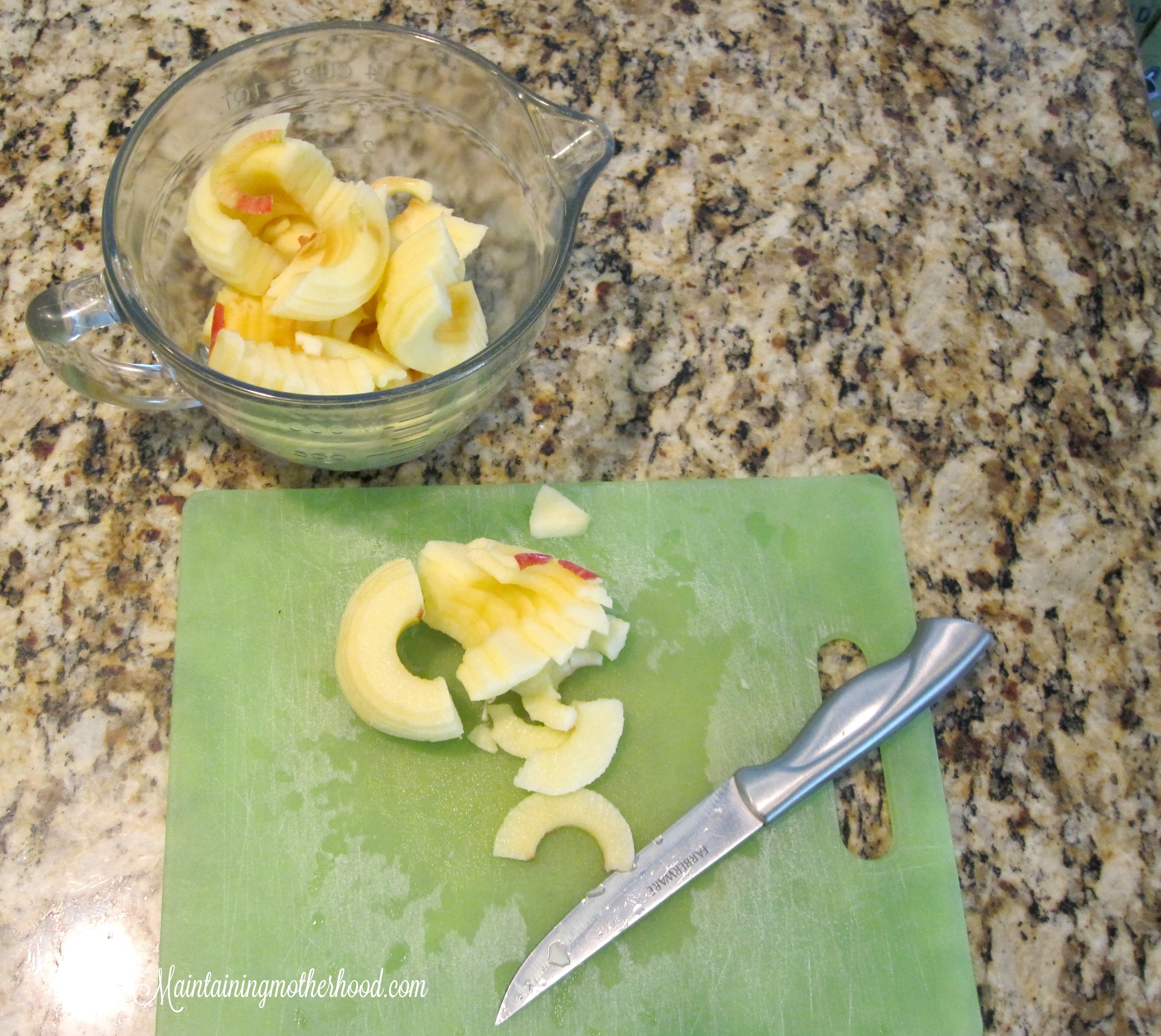 Frozen apple pie filling