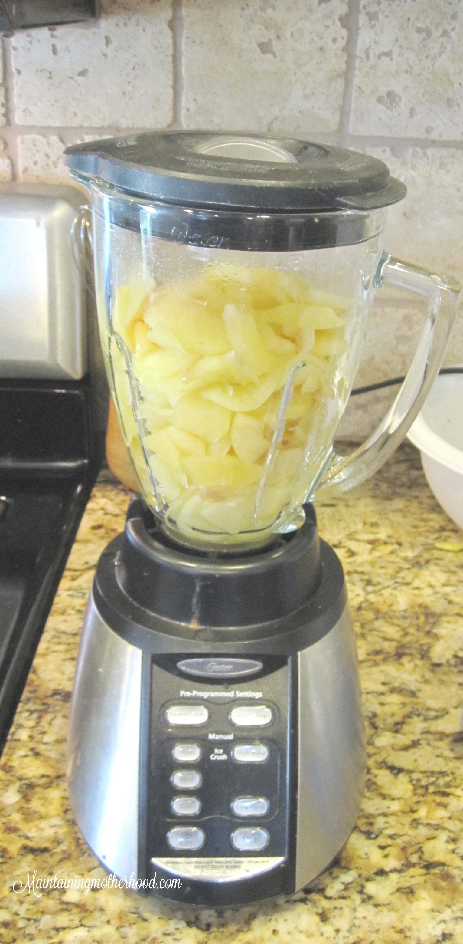 I used to think the only way to make applesauce was with a food strainer. I recently tried making applesauce in a blender, and really liked it!