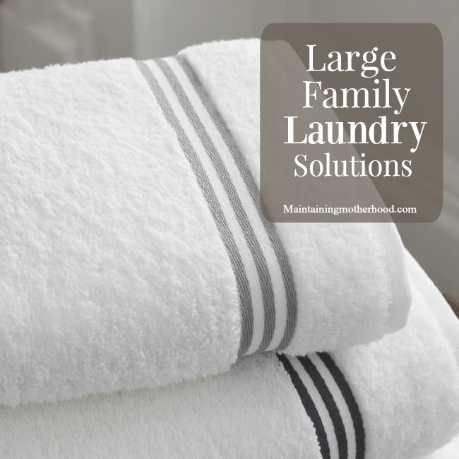 Laundry is a never-ending task, but it doesn't have to be an overwhelming chore. If this laundry system can work for a large family, it can work for anyone!