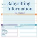 Babysitter Info Sheet