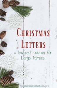 How to Start a Family Christmas Tradition-Christmas Letters – Maintaining Motherhood