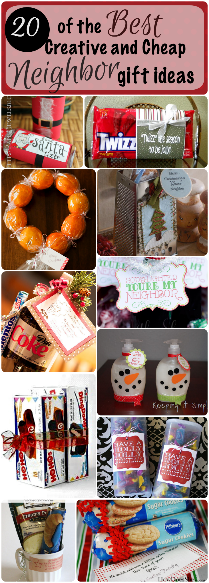 Still looking for that perfect Christmas neighbor gift to give this year? Look no further! Here is a great idea for under $1 (and a roundup of more ideas!)