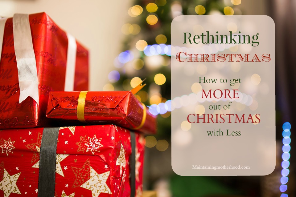 Stuck in the "something to wear, read, want, need" mode? Try simplifying Christmas with family Christmas gifts to get more out of Christmas with less.