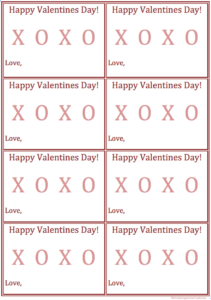 Printable Valentines With No Candy