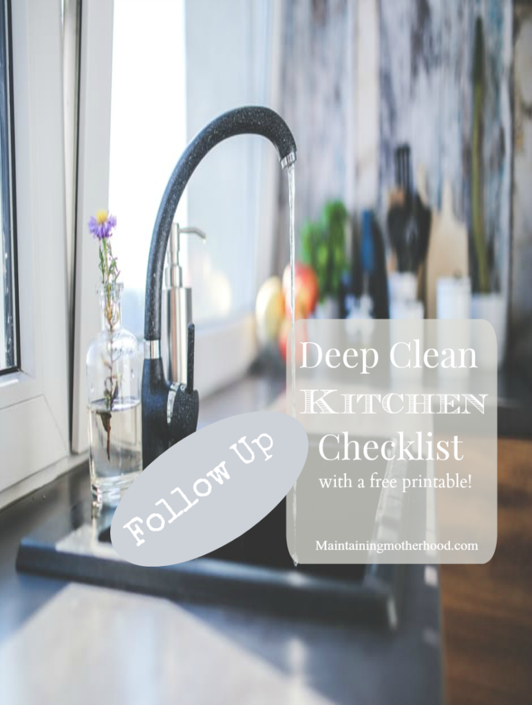Check out my February Deep Clean Kitchen Follow-Up. Check over my Kitchen Deep Clean list. See what a difference it made for me, and try it for yourself!