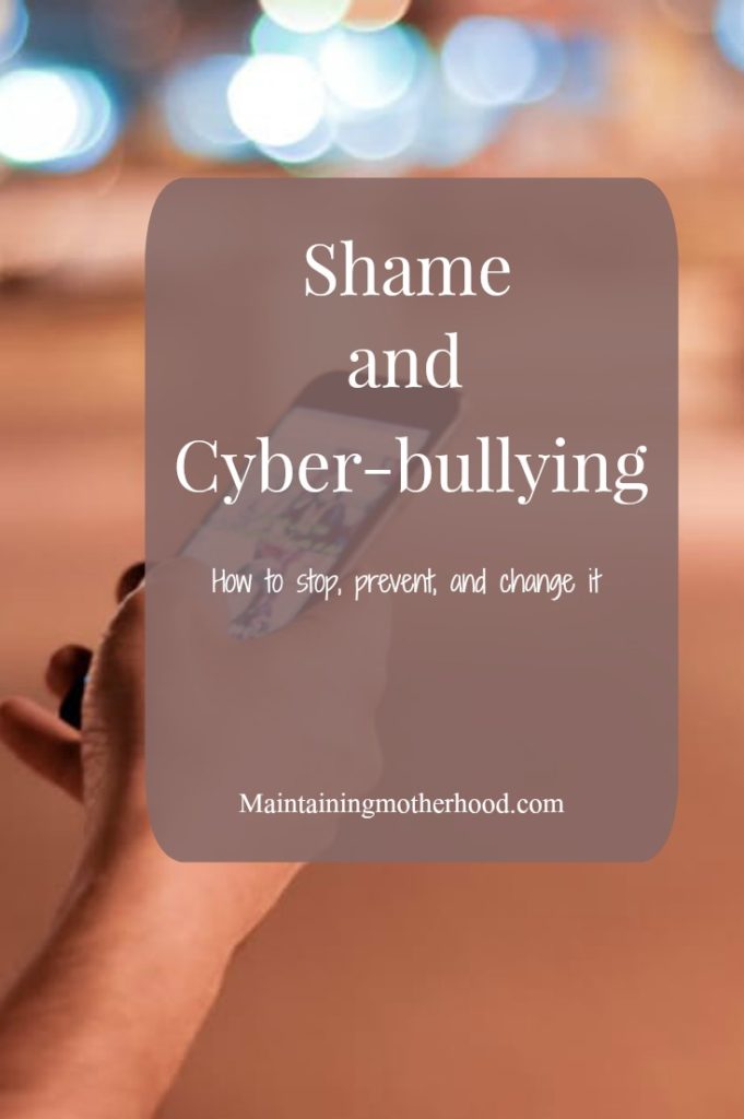 Online shame and cyber bullying. How can we stop it? Not only that, but how can we change it? Here are 3 steps to changing our online responses.