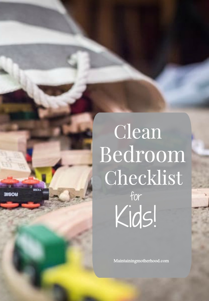 Do your kids have messy bedrooms? Use this Clean Bedroom Checklist for Kids so their rooms stay clean according to your standards!