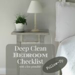 March Deep Clean Bedroom Follow-Up