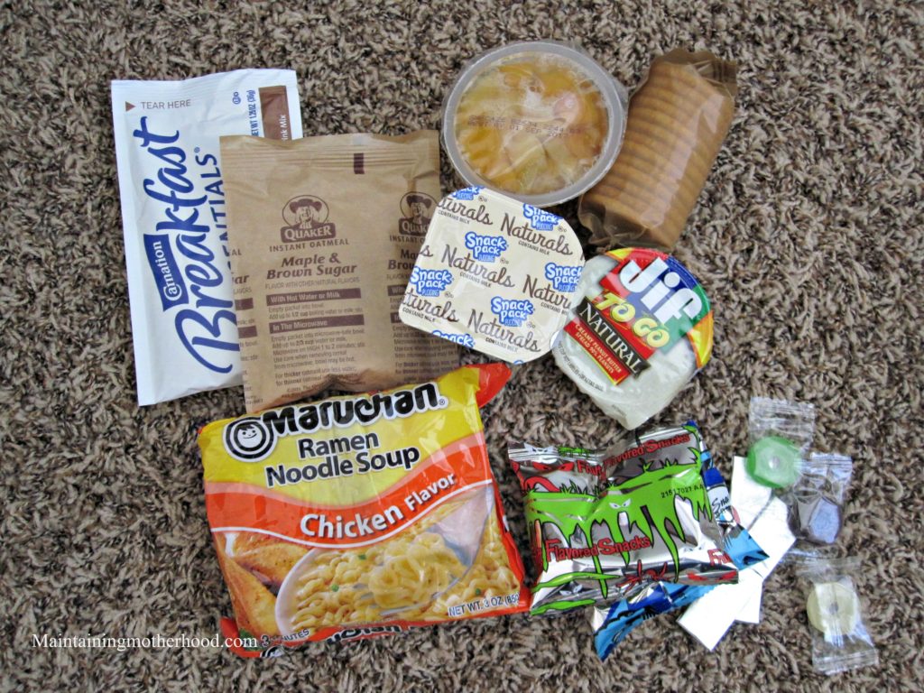 Homemade 72 Hour Emergency Food Supply Kits