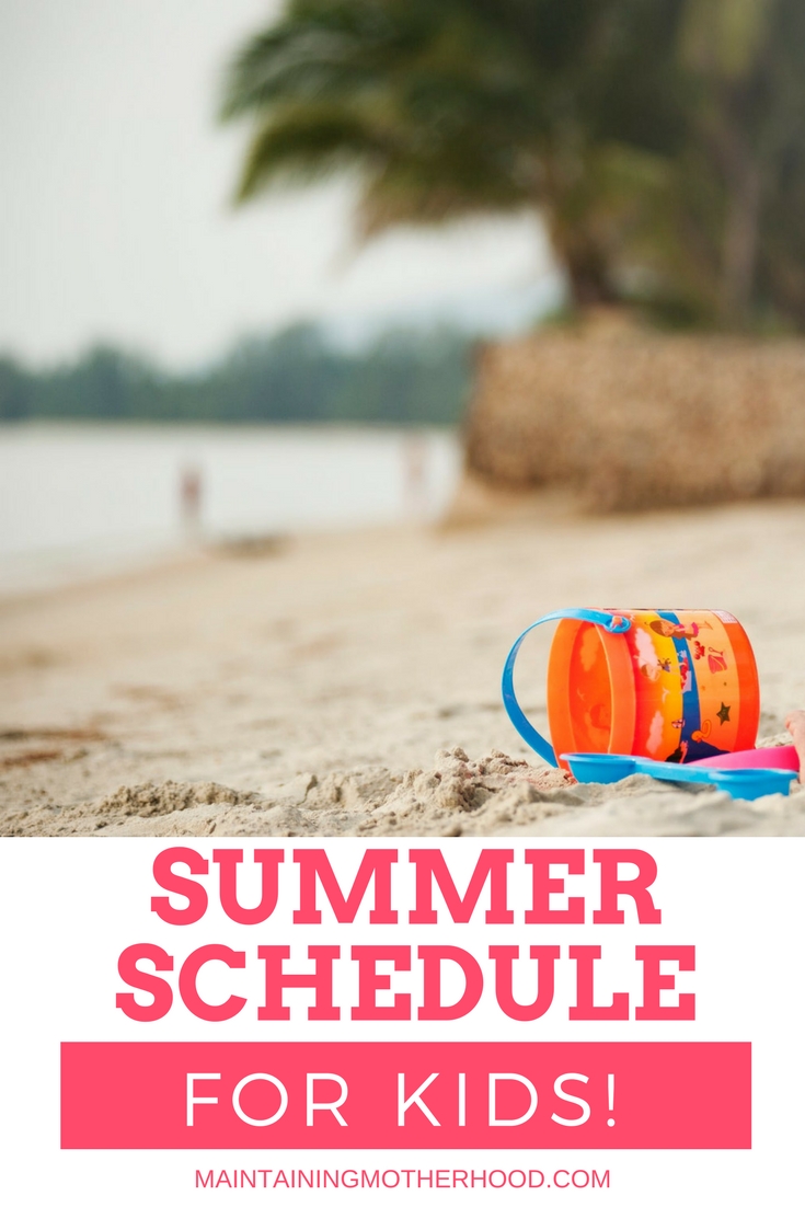 Summer Schedule for Kids