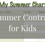 Summer Contract for Kids