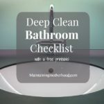 Deep Clean Bathroom Checklist