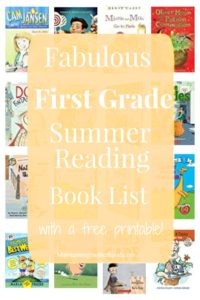 Need some great books for your First Grader to read this summer? Look no further! Get your First Grade Summer Reading Book List here!
