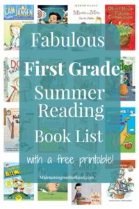 Need some great books for your First Grader to read and enjoy this summer? Look no further! Get your First Grade Summer Reading Book List here!