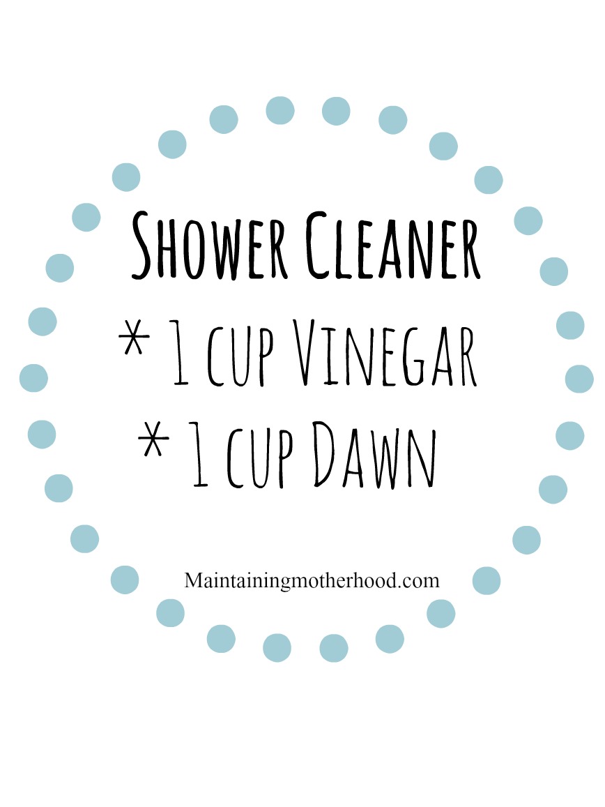 Want a super easy way to clean your shower (even those stubborn hard water spots)? Try this DIY Amazing Shower Cleaner. Easy to make and easy to use!