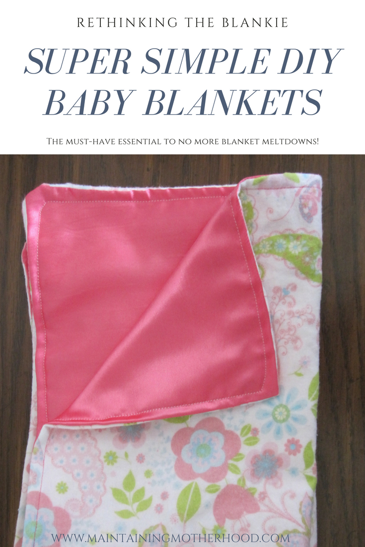 Tired of loosing special blankies or experiencing meltdowns while washing them? Try rethinking the blankie. These DIY mini baby blankets are essential!