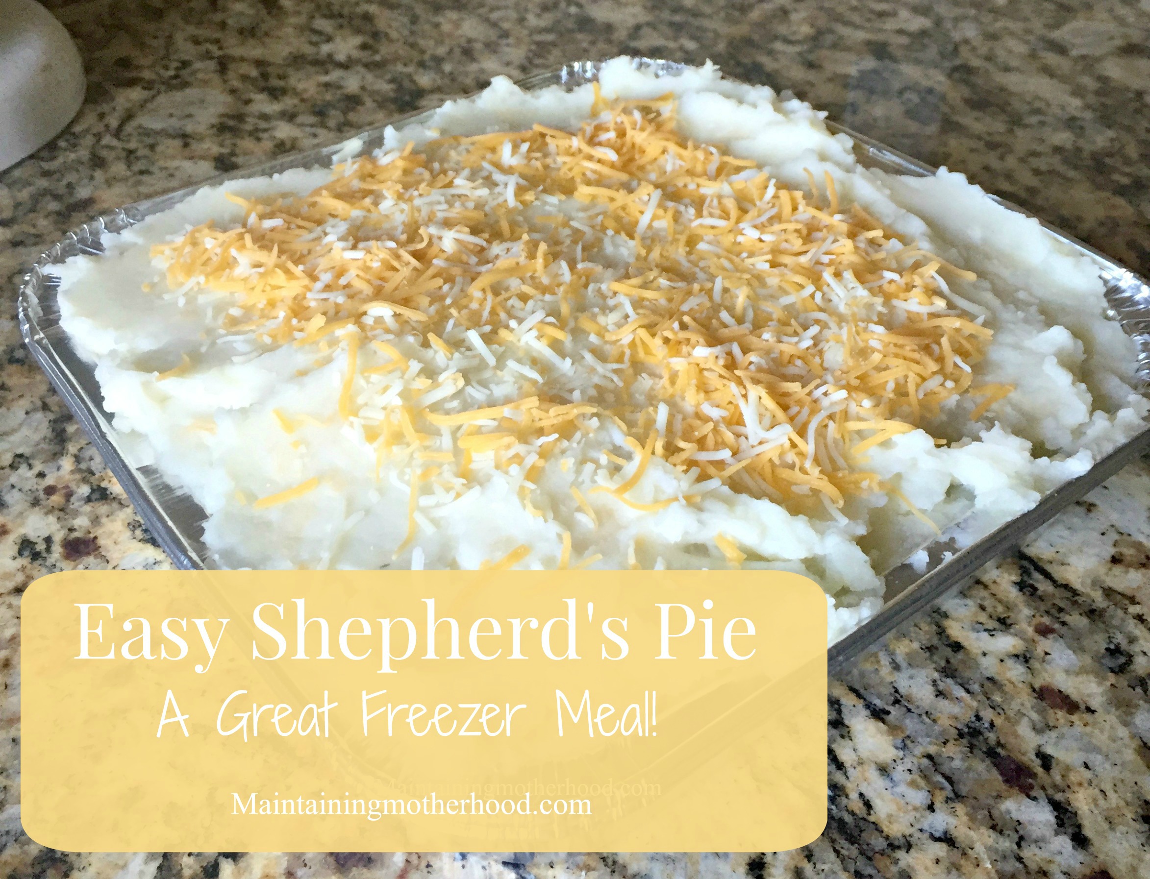 When you think of Shepherd's Pie, you probably think of ground beef, right? Try this easy shepherd's pie with roast! It makes a great freezer meal!