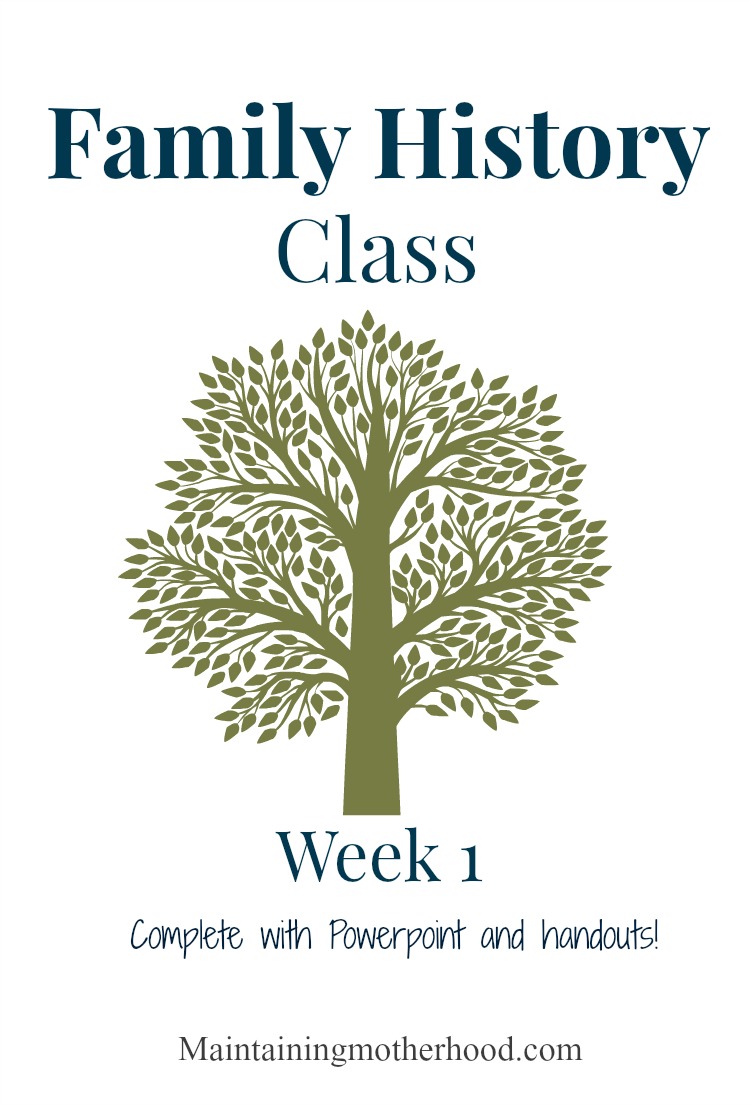 Need a quick and easy outline to teach a Family History class? Grab the course outline, Powerpoint presentation and a hand out all right here! Week 1 of 4.
