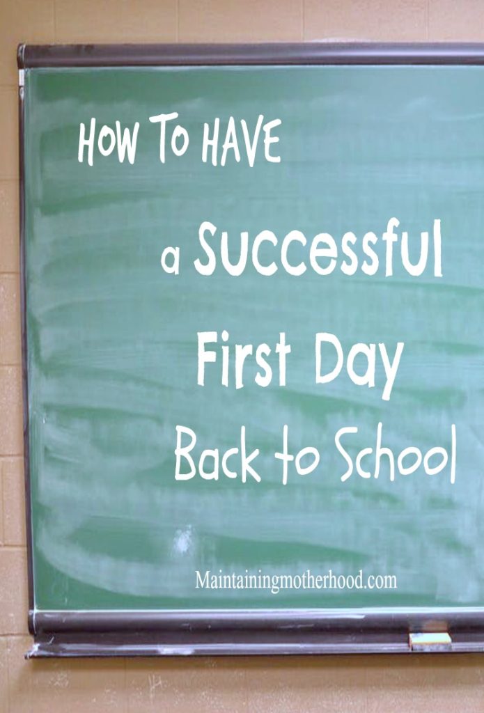 Are you looking for ways on how to have a Successful First Day Back to School? Here are 5 tips to help you keep things simple and stress free!