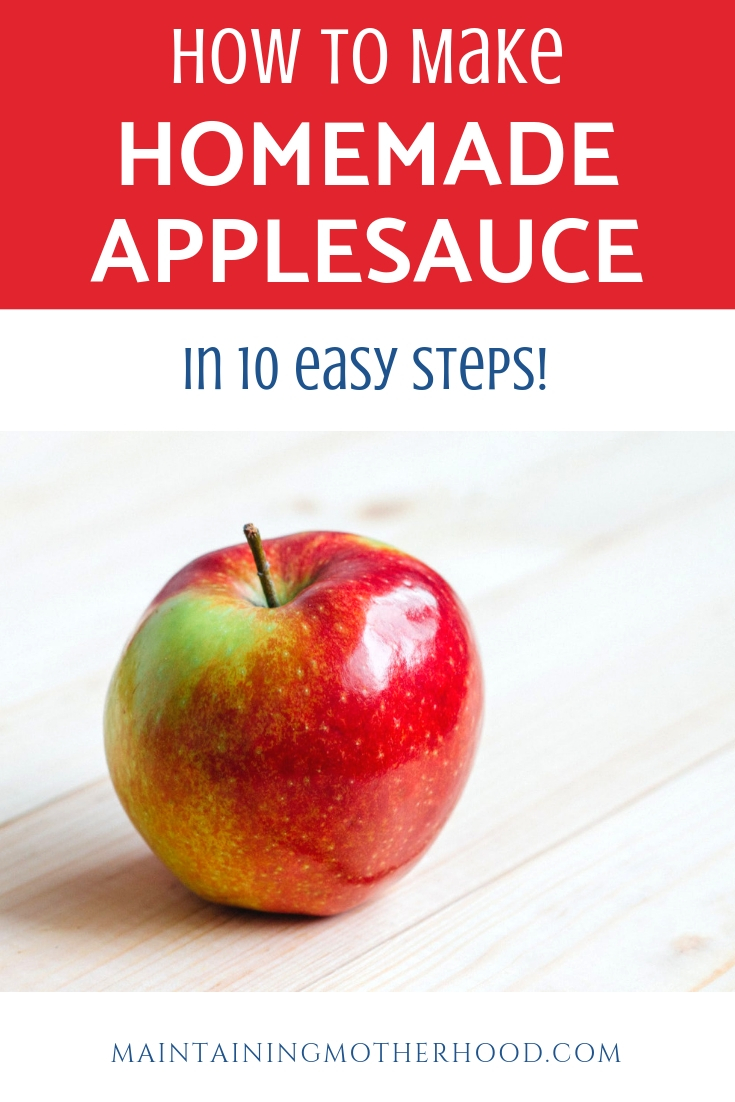 Do you want an easy recipe to make delicious homemade applesauce? Here are 10 simple steps to walk you through how to can your own applesauce!