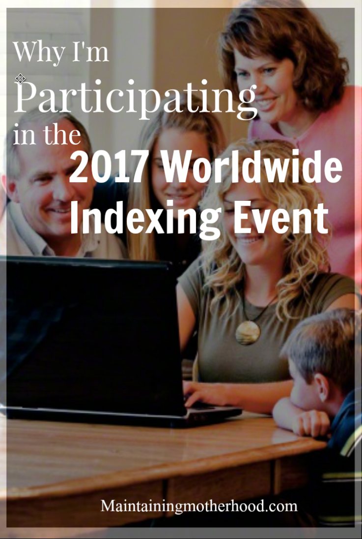 Are you looking for a simple way to become involved in Family History? Join the Worldwide Indexing Event to help information be more available for research!
