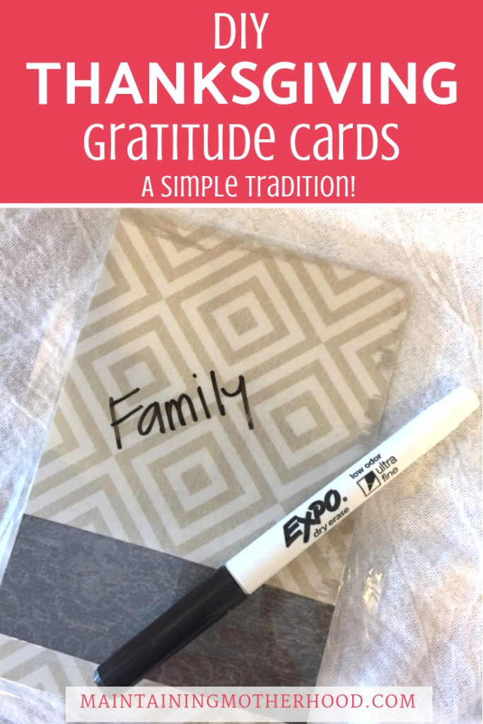 DIY Thanksgiving Thankful Cards – Maintaining Motherhood