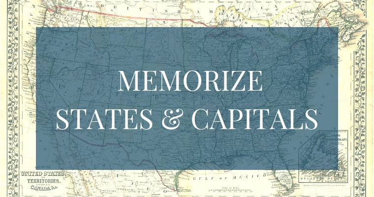 How To Quickly Memorize States And Capitals Maintaining Motherhood
