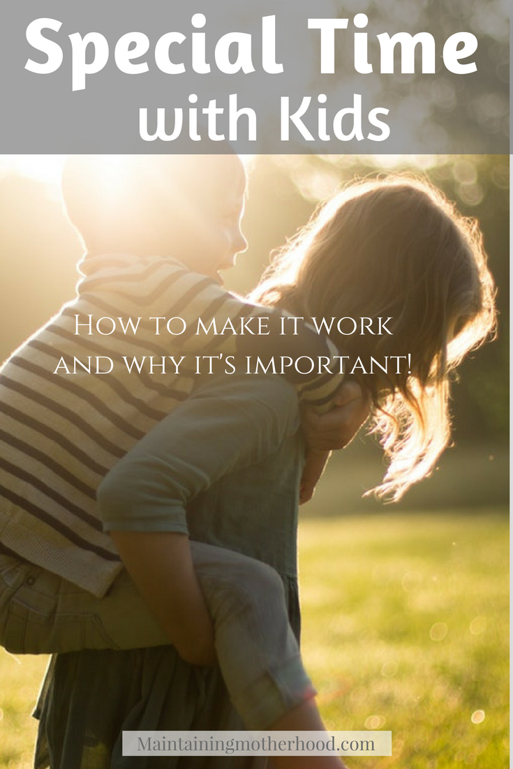 Are your kids feeling lost in the mix of family life? Here are great tips to establish one on one special time to help your children feel loved and important!