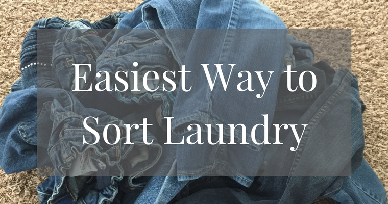 Do you dread sorting the laundry after washing, especially when you have a whole load of jeans in a large family? Try this quick trick to quickly sort laundry. It's so simple, even your kids can sort the laundry!