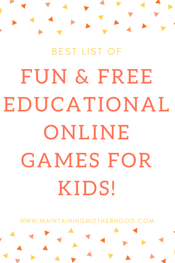 Fun and Free Educational Online Game Websites for Kids