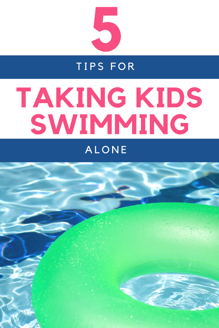 Are you wanting to go swimming with kids this summer, but find yourself without additional help? Here are 5 tips to help you feel more confident in venturing to the pool with many small children!