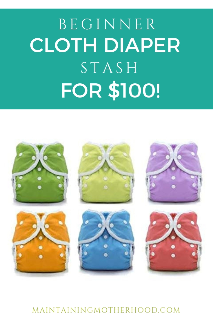 Have you thought about using cloth diapers, but are still unsure? If the cost is the factor, here's how to get your own cloth diaper stash for only $100!