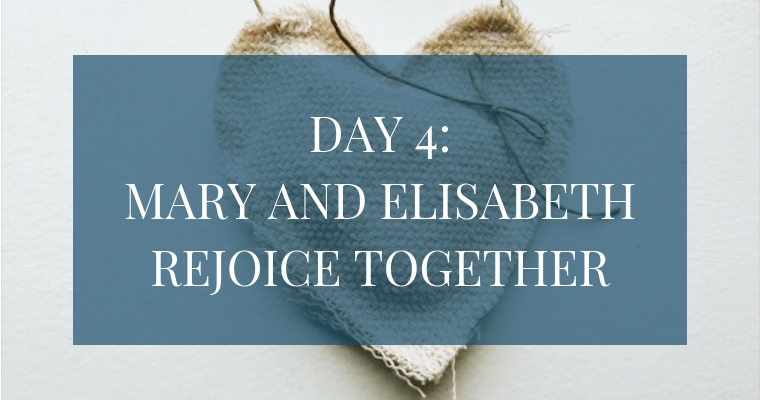 In the Christmas Countdown Book, Day 4 is about Mary and Elisabeth rejoicing together. See what art, scripture, song, video, and ornament we used to help us remember Christ.