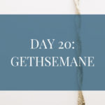 Day 20: The Savior Suffers in Gethsemane