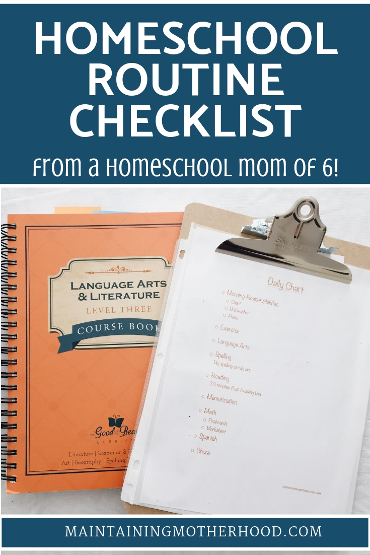 Want to have a flawlessly run homeschool every day? Here is our Homeschool Routine Checklist to help each day be fun and effective!