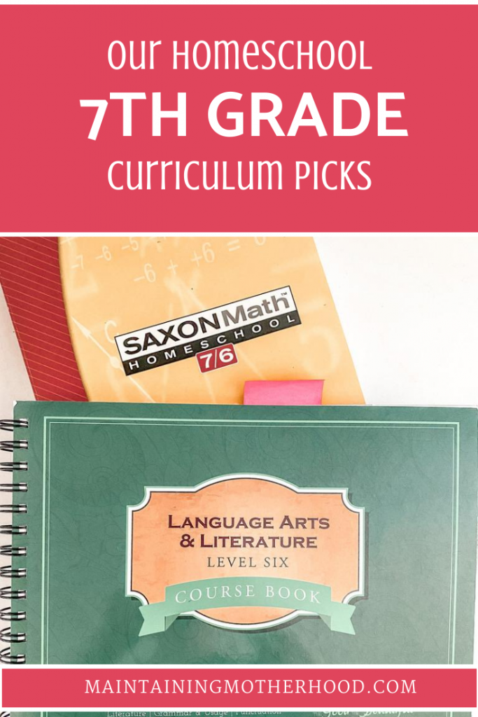 Wondering what we're using to teach 7th Grade this year? Here's our comprehensive list of 7th Grade Curriculum picks for 2020.