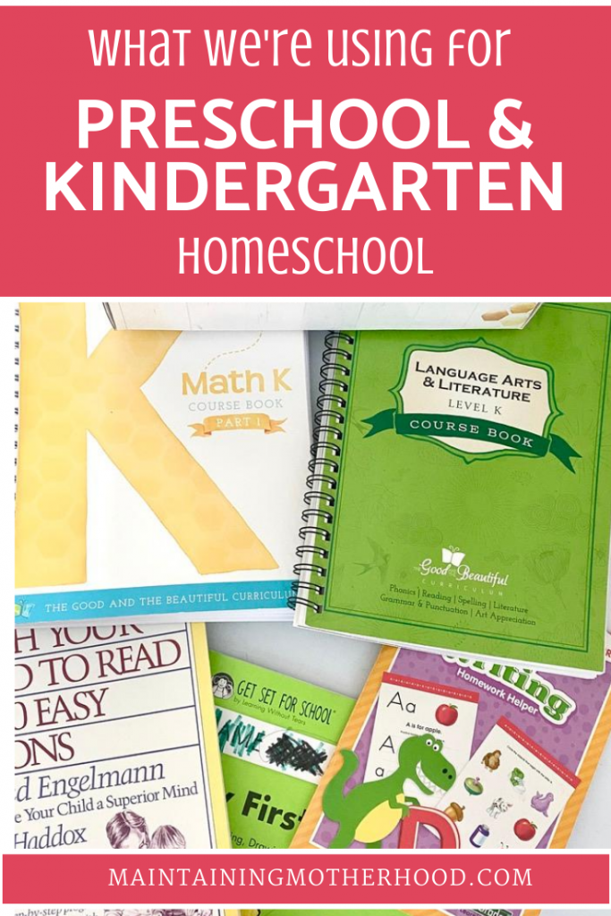 Wondering how to homeschool for Pre-K and Kindergarten? Here are some tips, tricks, and favorites for preschool and kindergarten homeschool!