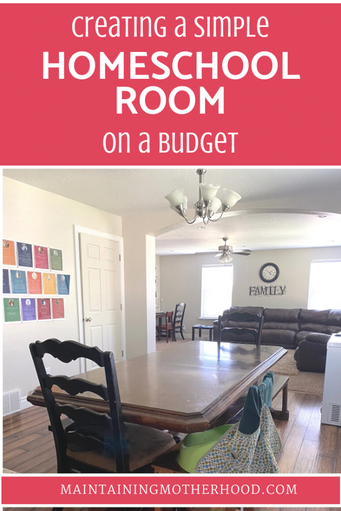 Are you setting up your homeschool room on a budget? Let me reassure you that you can succeed even with a simple homeschool space!