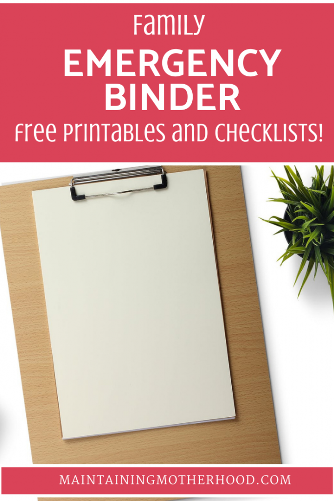 Grab and Go Emergency Binder free printables will help you gather and organize all your most important documents in case of an emergency!
