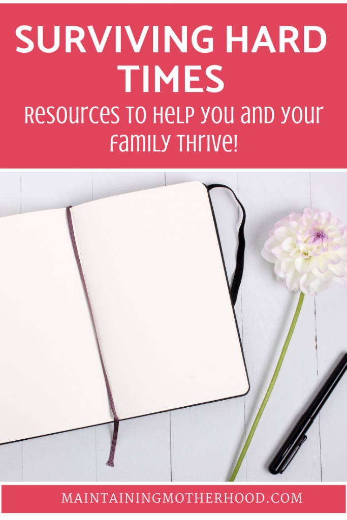Are you under stress from the weight of life? Follow these simple tips to help your family feel more prepared and survive hard times!