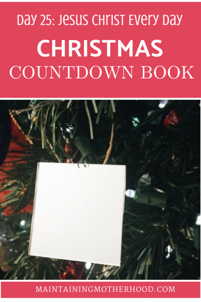 Check out the best Christmas Countdown book with Christ-centered art, scripture, song, video, and an ornament for each day of December.